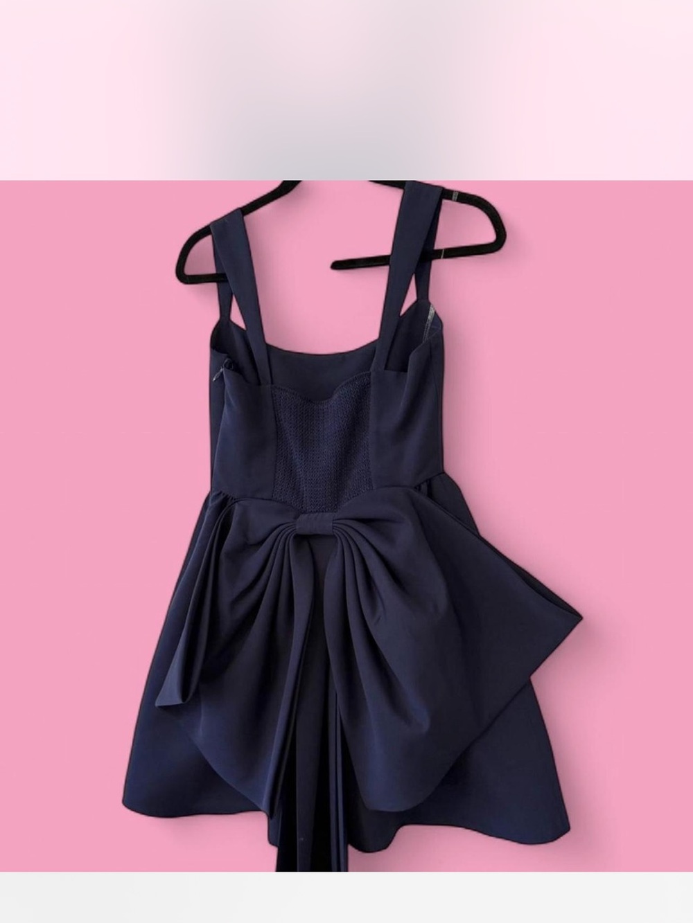 Sachin + Babi Navy Mini Dress with Statement Bow